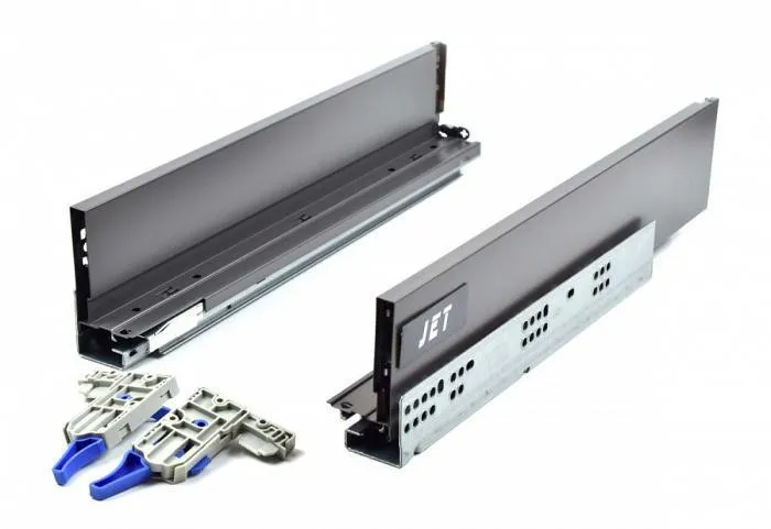 Ящик JETBOX ULTRA Н-170 с дов. полн. выд. 350мм антрацит JET