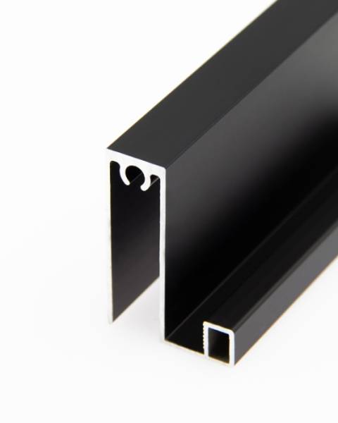 АЛ Черный матовый Рамка нижняя 6 м ( к узкой системе 163,164,165) 223 с/камерой МП