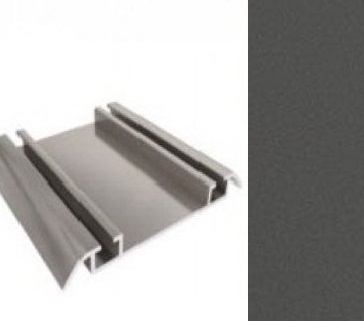 АЛ Графит СОФТ ТАЧ/Диамант серый Нижняя направляющая 6м МП