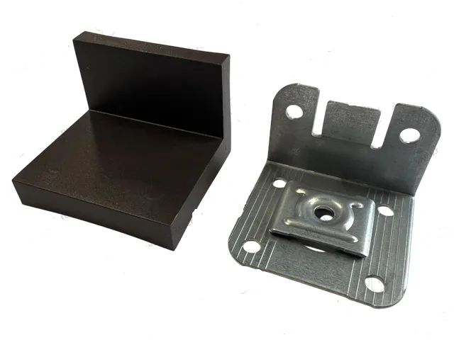 Подвеска мебельная для шкафа L-обр. до 70кг с заглушкой венге