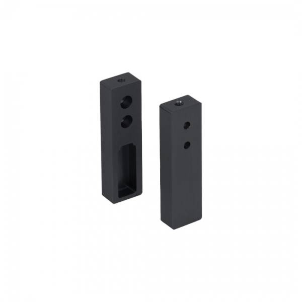 Штангодержатель прямоуг. концевой FAME1 Черный браш (2 шт компл)