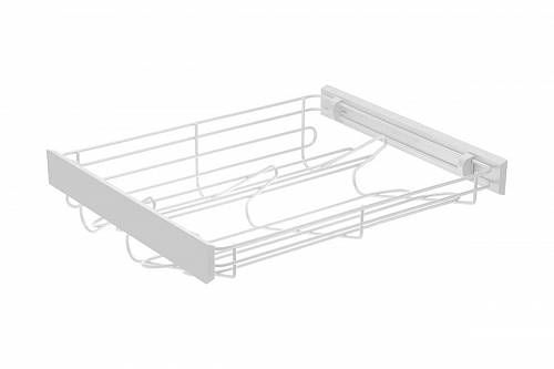 Полка для обуви 560*460*152 полного выдвижения (без напр), белая, SMART,. GTV