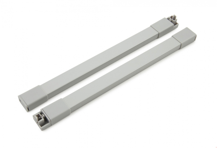 Рейлинг прямоугольный для ящика СТАРТ SB08 , 300мм серый BOYARD