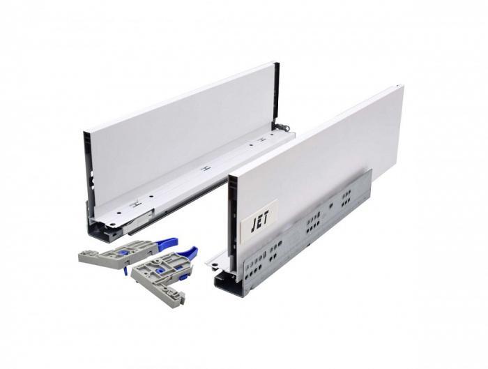 Ящик JETBOX ULTRA Н-120 с дов. полн. выд.400мм белый JET