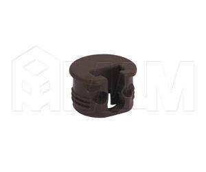 Полкодержатель для деревянных полок с фиксацией, коричневый+ винт SI03