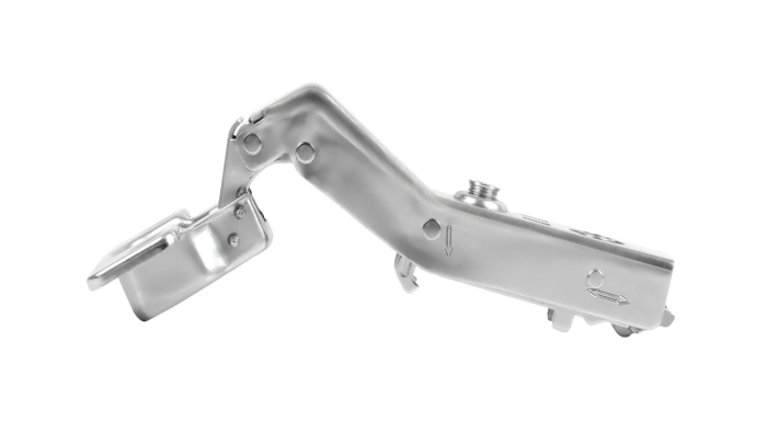 Петля угловая с доводчиком 45* Clip-On 845C б/планки EVO BOYARD (100)