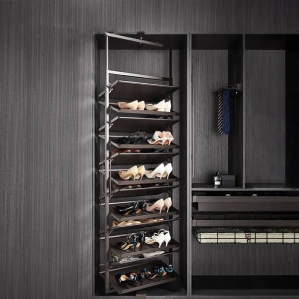 Стойка для обуви 12-ти уровневая в базу 800 мм, с доводчиком, MOKA  Unihopper,