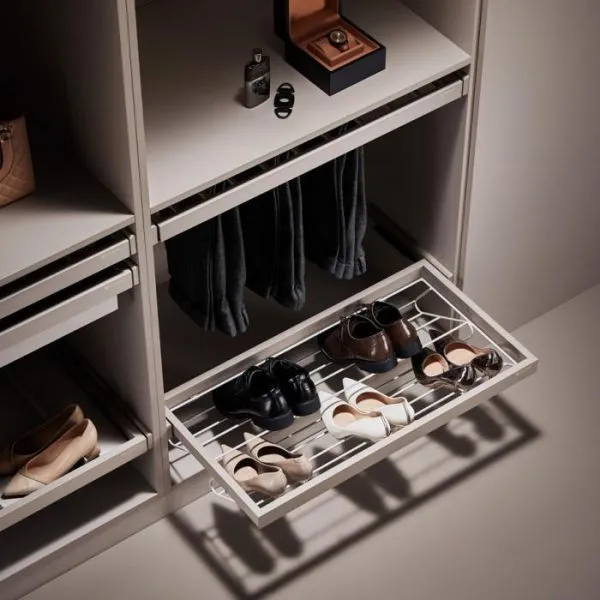 Полка для обуви 564*445*52 выдвижная с довод., сlip-on,цвет Сoka, Unihopper