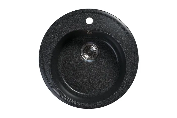 Мойка 490*490 круглая 02 Черный (Нуар)