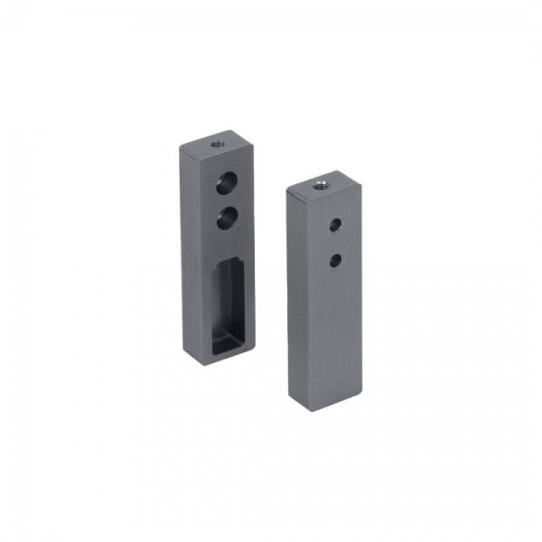 Штангодержатель прямоуг. концевой FAME1 Графит браш (2 шт компл)