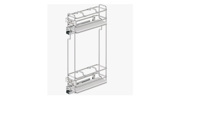 Корзина 150 боков. крепл. 2-х ярусн, направл.Blum Tandem, частичное выдвижение, Starax, 