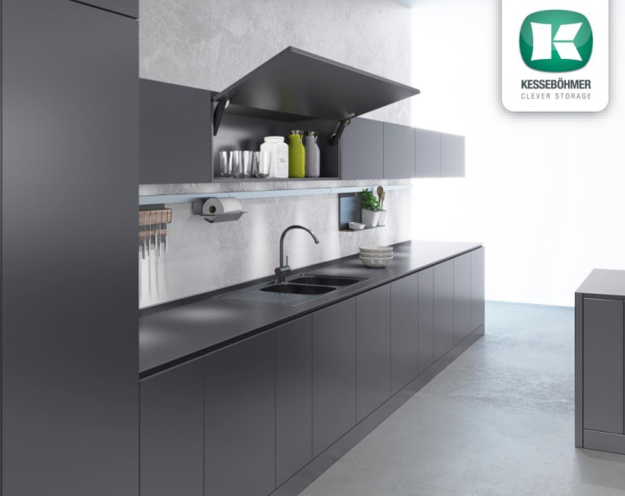 Мех-зм подъема FREE Space тип B, серый/никель (H225-650) 0,7-4,3кг