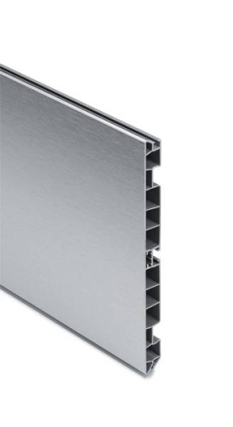 Цоколь Алюминий пластиковый h=150мм/4м SCLIM