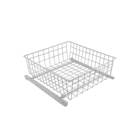 Сетчатая корзина 500*150*480 серебро(комплект с ролик.направляющ) SIBO