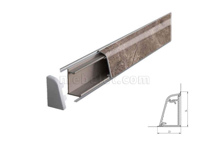 2340/Глория Плинтус TwinC 4,2м SLOTEX