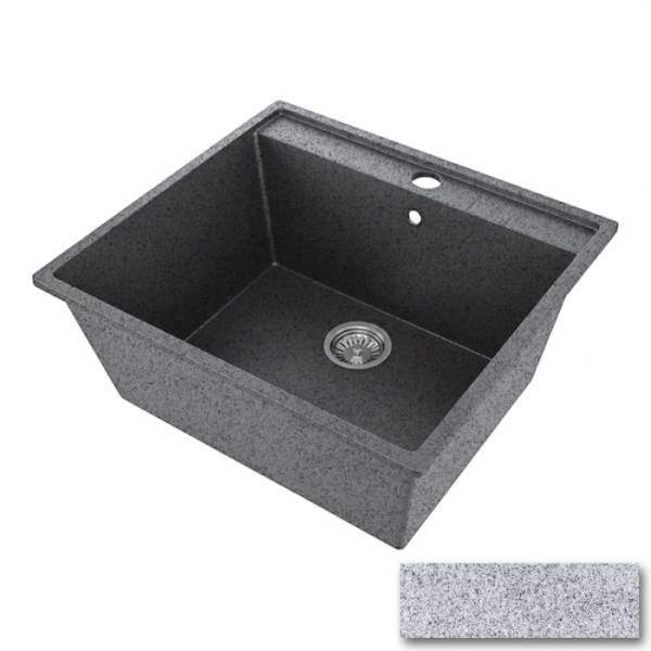 Мойка 555*495 прямоугольная ДЕНЕБ Астероид мат сифон