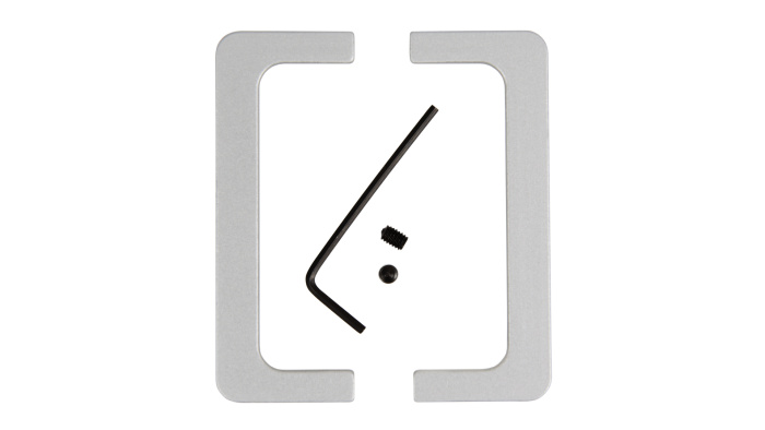 Комплект закрытых заглушек 050GOLA профилю С (лев+прав),матовое серебро BOYARD