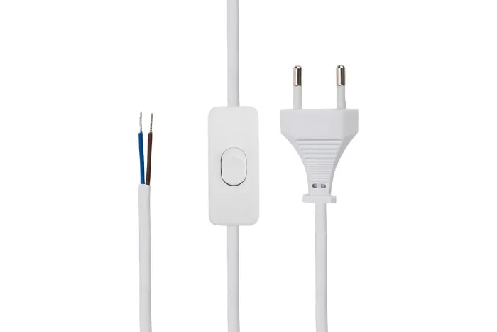 Шнур сетевой 3м с вилкой и выключателем