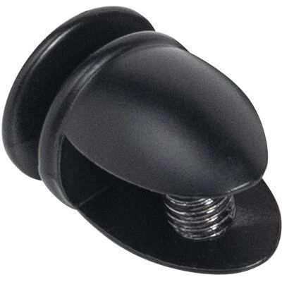 Полкодержатель для стекла АК 133 (6- 8мм), черный мат AKS