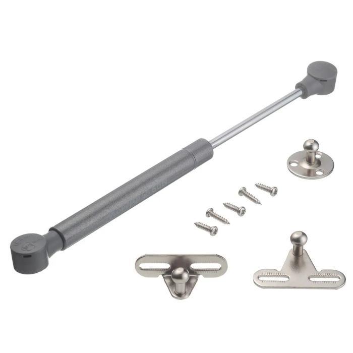 Газ лифт 100N с амортизатором, серый МП