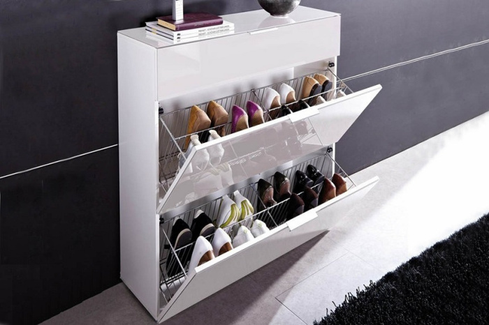 Обувница сетчатая 931*248*275 хром(база 1000)