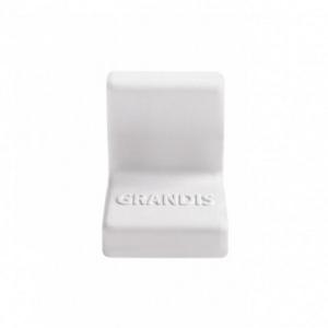 Накладка GRANDIS белая пластик. к уголку 25х25 (200)