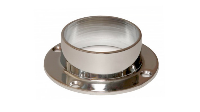 Фланец D=50 мм. с фиксатором, хром