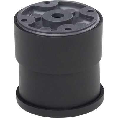 Опора рег пластик H 60-80 мм D=60 черная (круглая) В-04