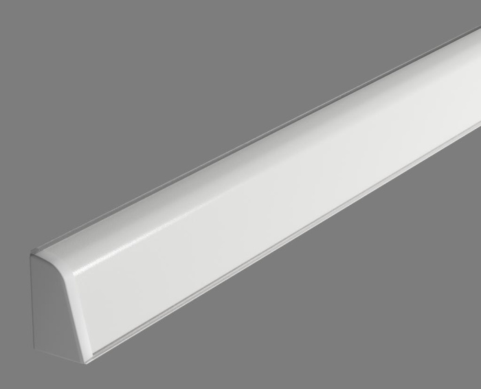 1111/Белый Плинтус TwinC 4,2м SLOTEX