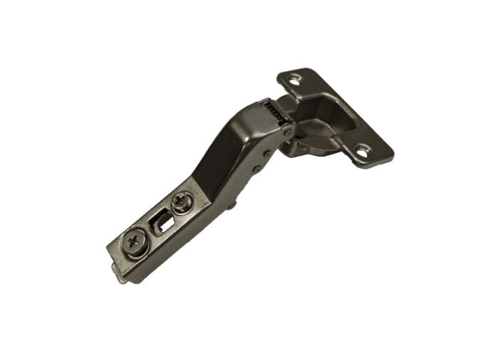 Петля угловая с доводчиком 30* Clip-On 801A б/планки черный никель JETLine