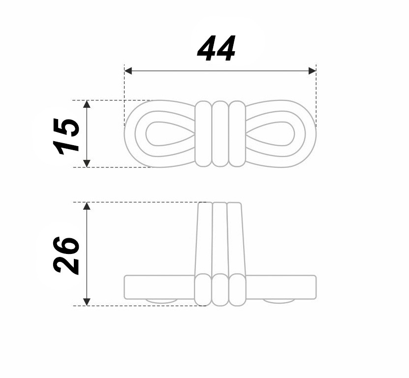 Ручка-кнопка 454BAZ.4 BOYARD (80)