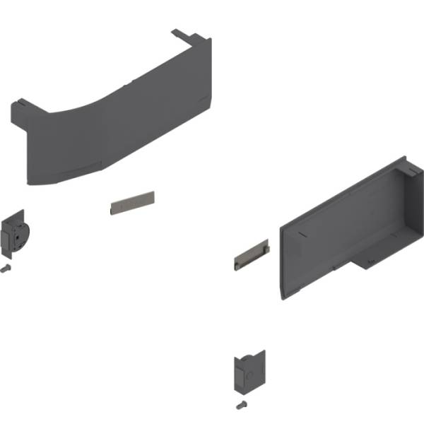 Комплект заглушек, кнопок и амортизаторов для AVENTOS HK top SERVO-DRIVE,темно-серый BLUM