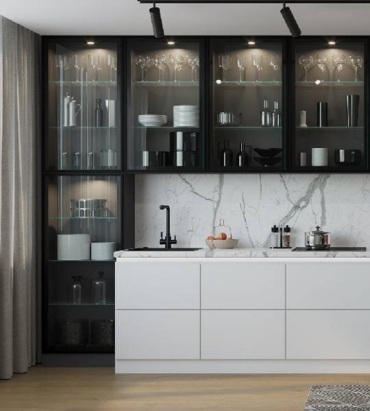 Профиль алюминиевый для фасадов узкий (белый глянец) 6 м Premial 