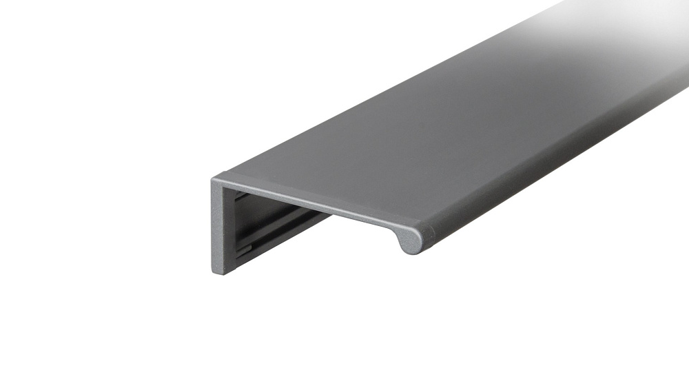 Ручка-профиль накладная 101GR (серый) 3м BOYARD (20)