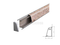 8041/Лаймстоун Плинтус TwinC 4,2м SLOTEX
