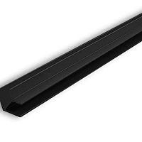 Планка для мебельного щита Н-6,0 угловая(елка) черная L-600 