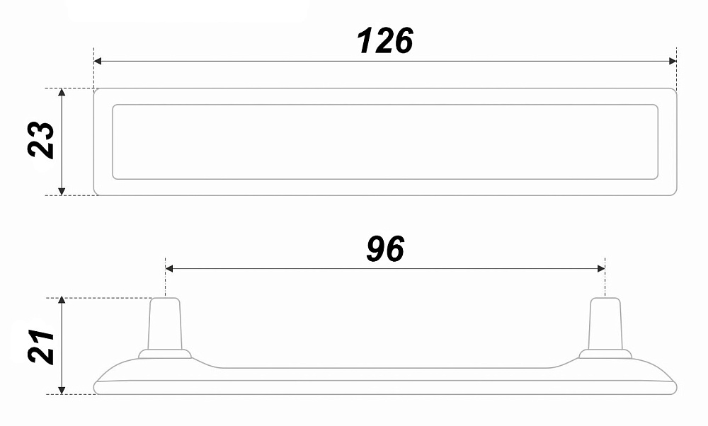Ручка-скоба 123MAB.4/96/Bg BOYARD (40)