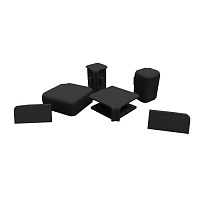 Комплект для плинтуса Квадро Черный