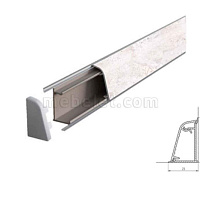 8047/Крем Стоун Плинтус TwinC 4,2м SLOTEX