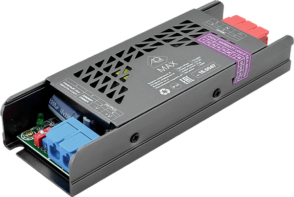 Блок питания для светодиодной ленты 220V/12B IP20 100W металлич. вент корпус AQ
