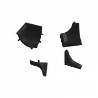 Комплект для плинтуса Мини LB-15 Черный Матовый KORNER