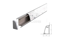 8112/Кварцит Суперуайт Плинтус TwinC 4,2м SLOTEX