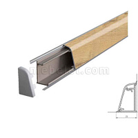 3829/Дуб Бунратти Плинтус TwinC 4,2м SLOTEX