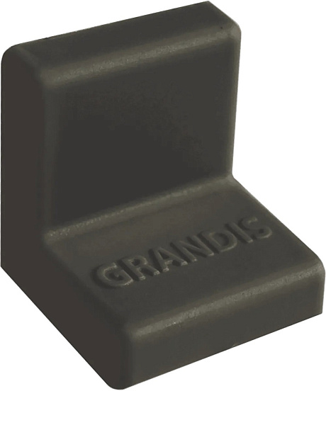 Накладка GRANDIS черный пластик. к уголку 20х20 (200)