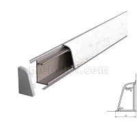 8048/Фрости Марбл Плинтус TwinC 4,2м SLOTEX