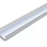 Планка для мебельного щита Н-4,0 торцевая серебро L-600 