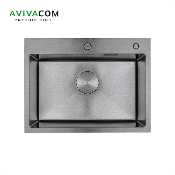 Мойка 600*450*210мм (3мм толщ.) Сатин Нано + коландер+дозатор+сифон AVIVACOM