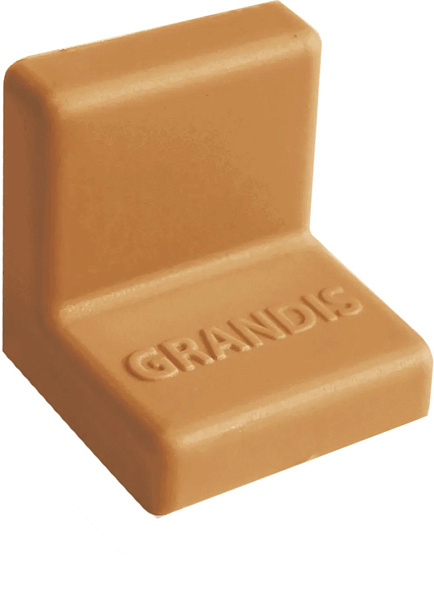 Накладка GRANDIS орех пластик. к уголку 20х20 (уп.-200 шт)