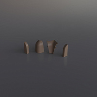 Комплект для плинтуса TwinС 15/Cacao