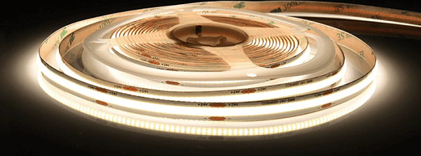 Лента светодиодная L 5м, ширина 8мм, 480 LED, 24 V 14W/м, теплый белый 2800-3200К COB AQ